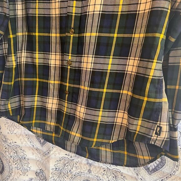 Vineyard Vines Slim Fit Crosby Navy Plaid Button Down Size Medium - Picture 4 of 6